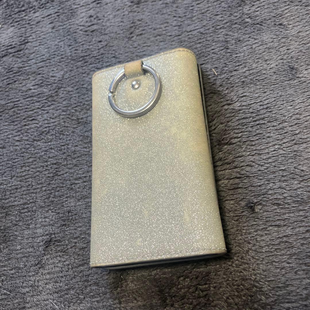 バレンシアガ　キーケース　グリッター　キーリング　ラメ　ストラップ　キーホルダー