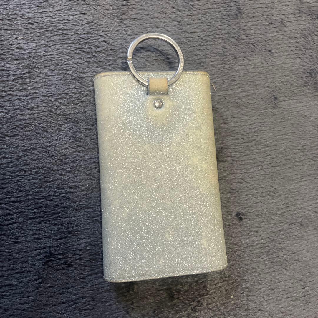 バレンシアガ　キーケース　グリッター　キーリング　ラメ　ストラップ　キーホルダー