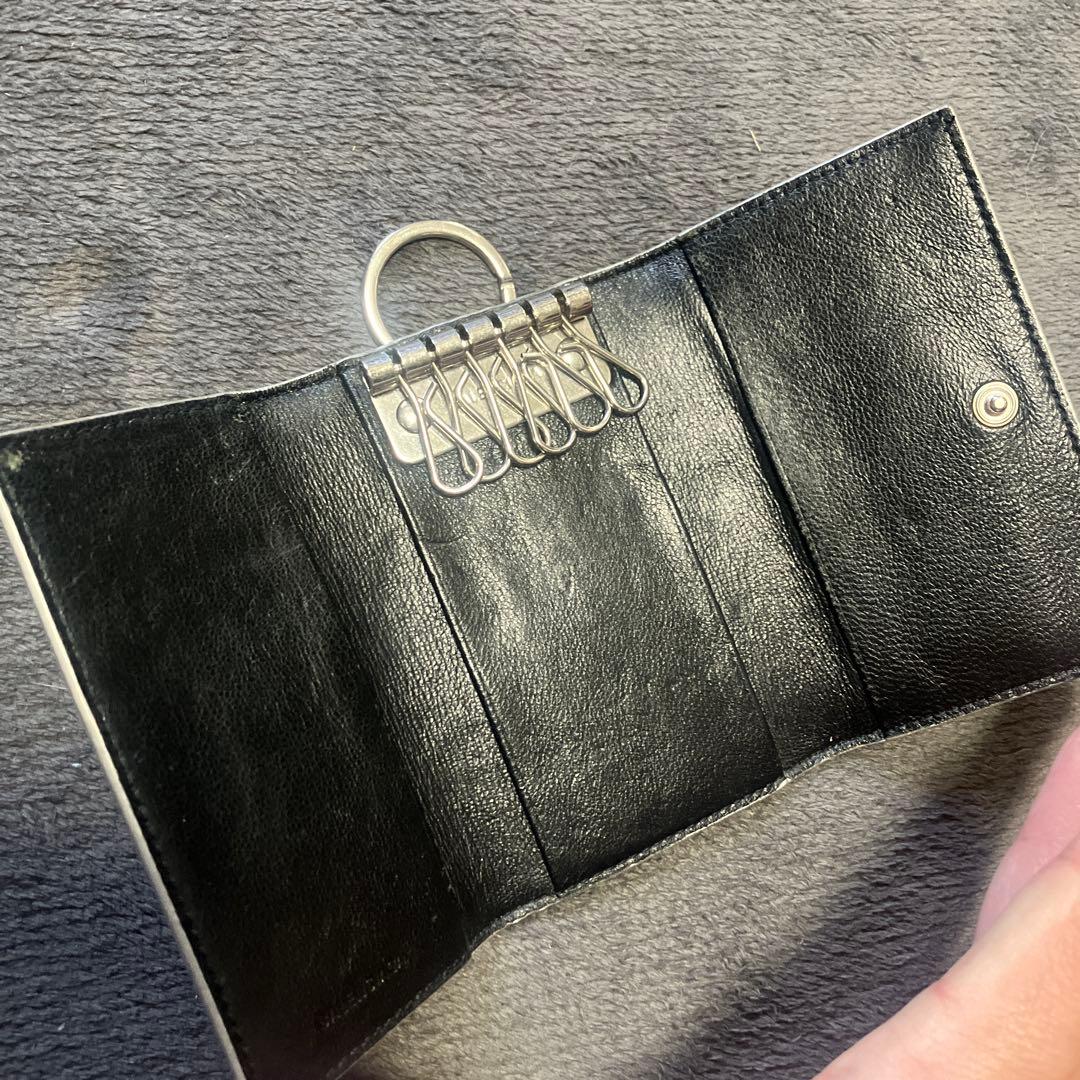 バレンシアガ　キーケース　グリッター　キーリング　ラメ　ストラップ　キーホルダー