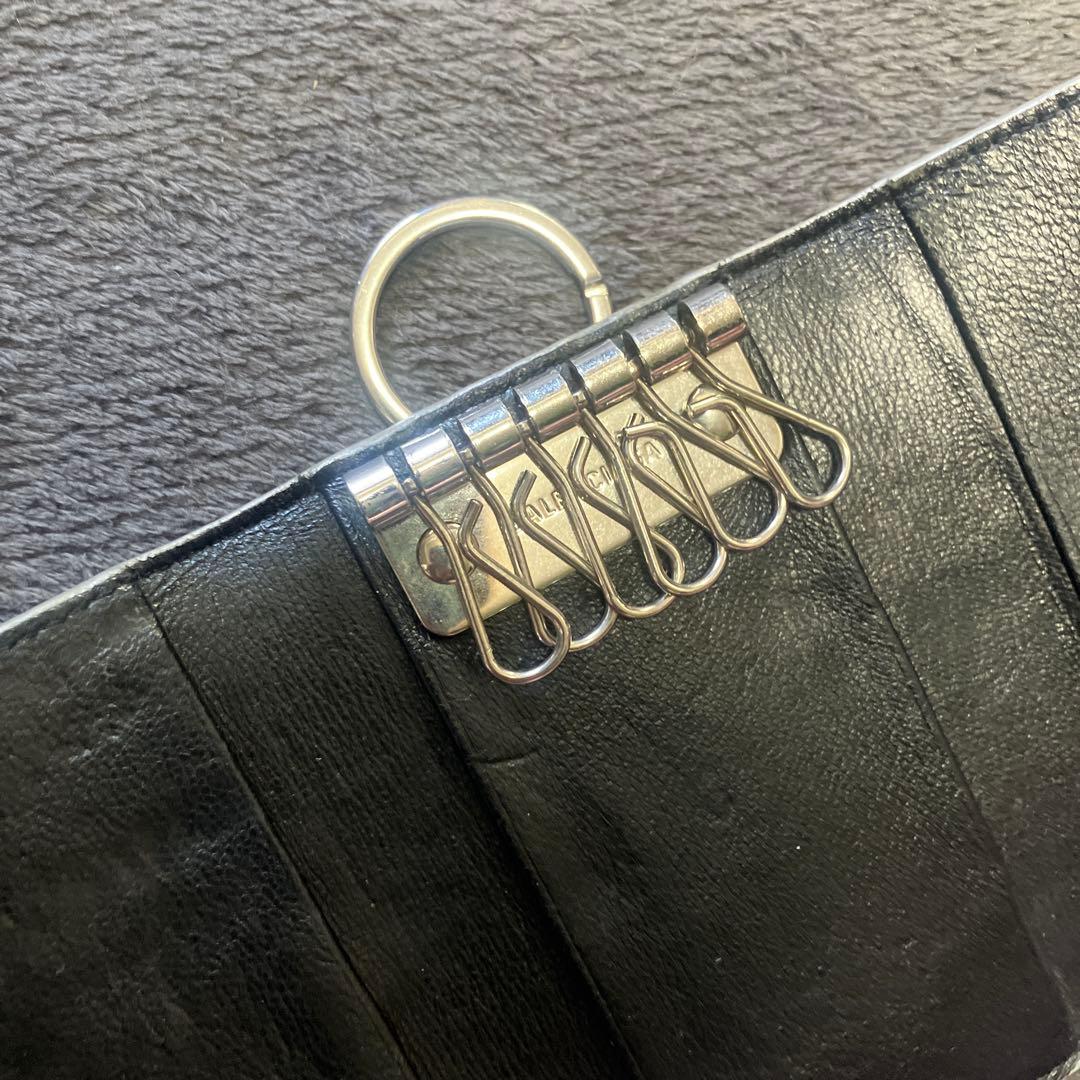 バレンシアガ　キーケース　グリッター　キーリング　ラメ　ストラップ　キーホルダー