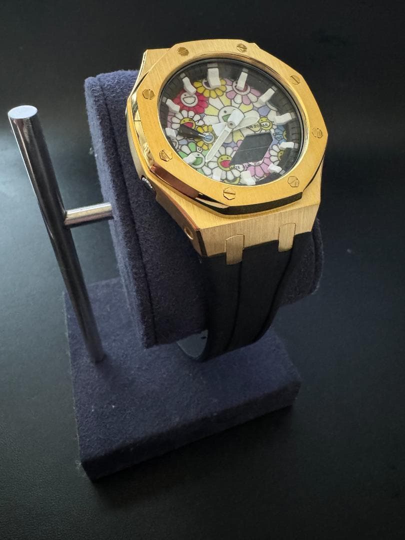 GA-2100 GA-2110 第四世代ベゼル&ベルト カスタム パーツ　金