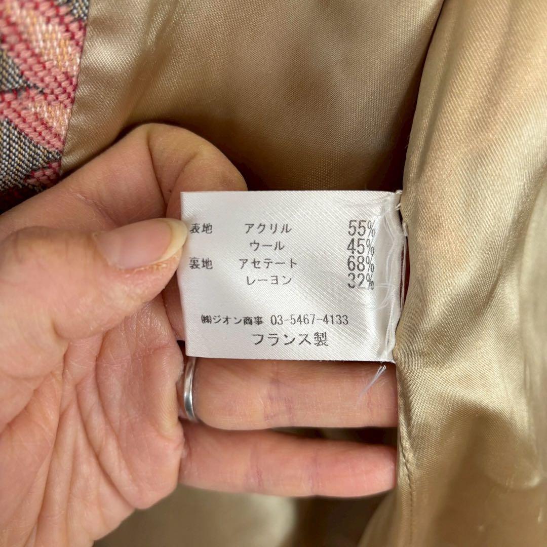 ◆ポール＆ジョー【M】ロングコート 花柄ジャケット フランス製 総柄 希少