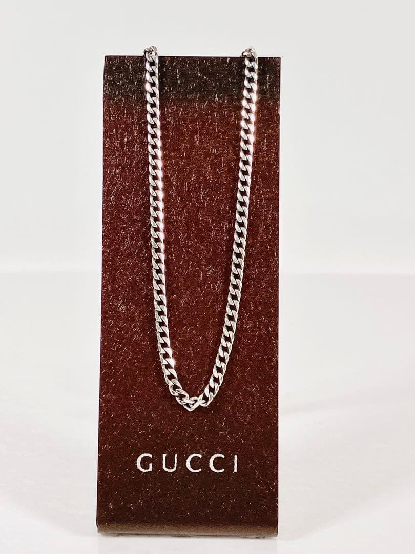 【超美品】GUCCI 喜平チェーン ネックレス SV925 2ミリ　細目