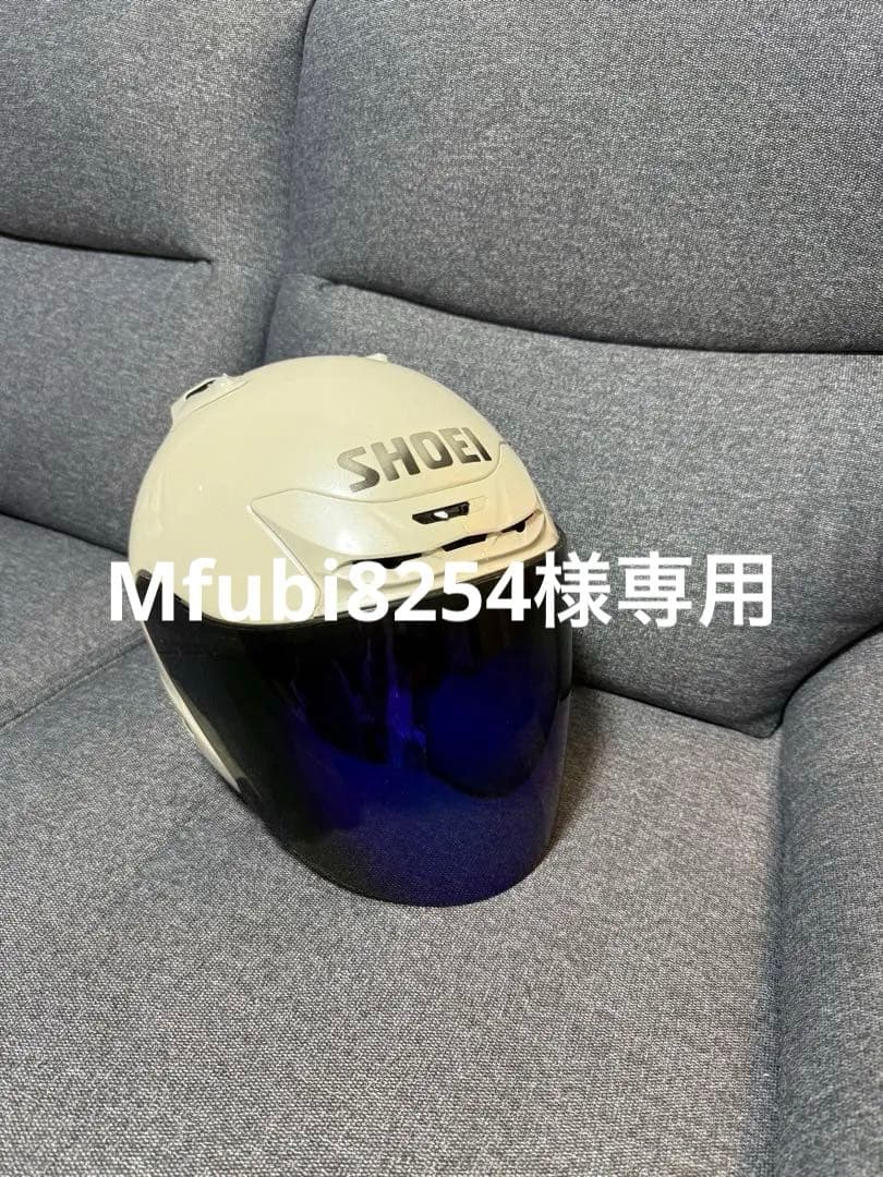 SHOEI ホワイト ジェットヘルメット ミラーシールド