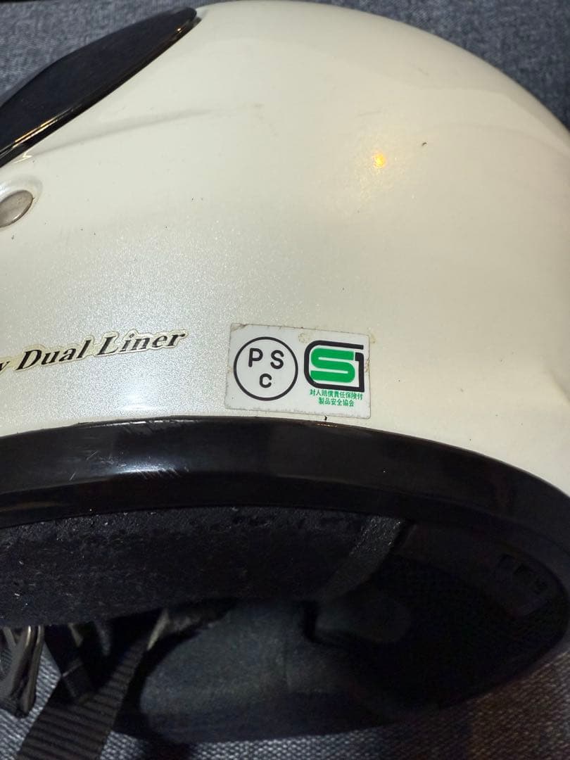 SHOEI ホワイト ジェットヘルメット ミラーシールド