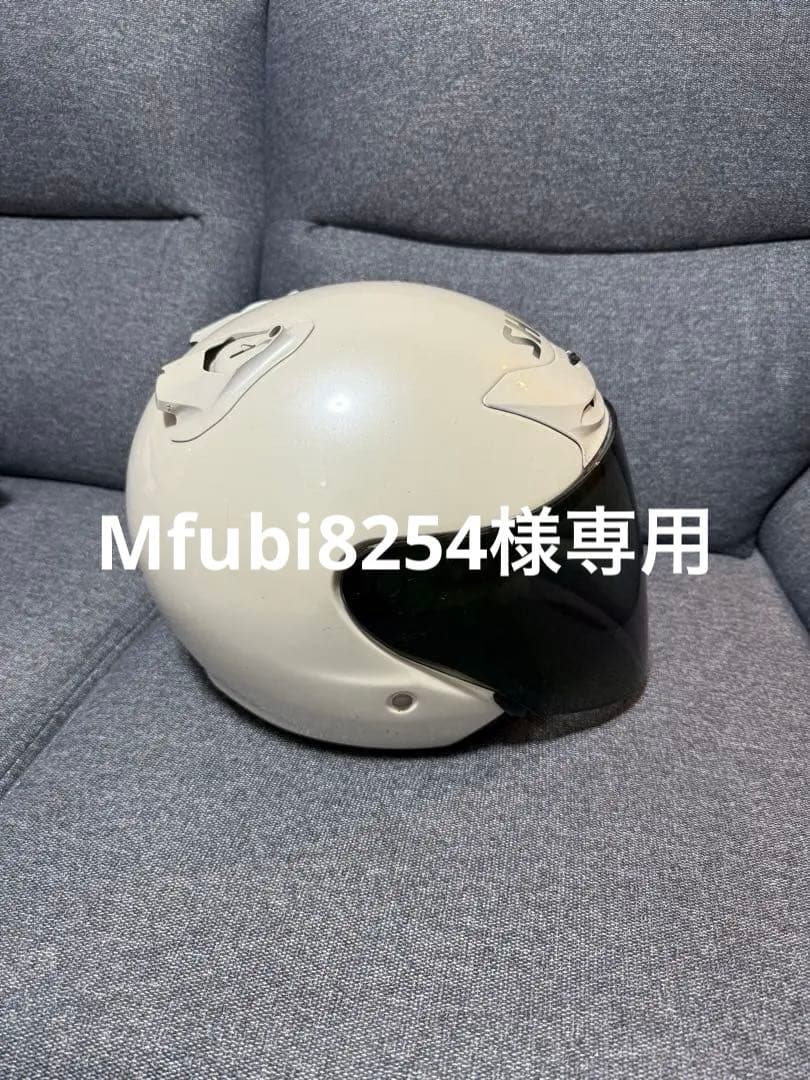 SHOEI ホワイト ジェットヘルメット ミラーシールド