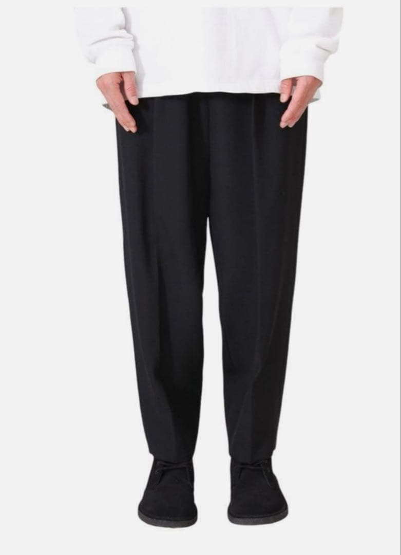 HEUGN Geoge GABA 黒スラックス コモリmaatee&sons