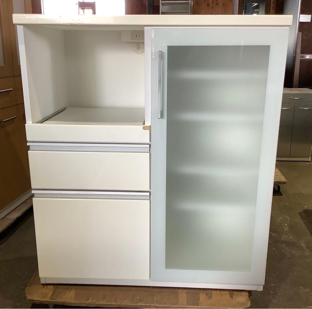 ニトリ キッチンボード キッチンカウンター 食器棚 幅88cm コンセント口有り