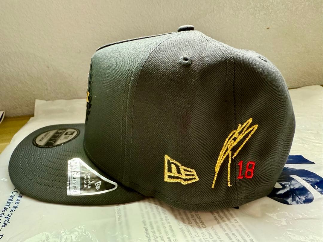 ドジャース　2025 ワールドシリーズ　優勝キャップ 山本由伸サイン刺繍付き