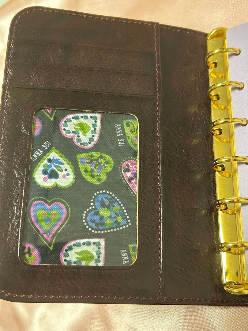 ANNA SUI ボールペン付き手帳カバー　手帳ケース 　蝶　アナスイ