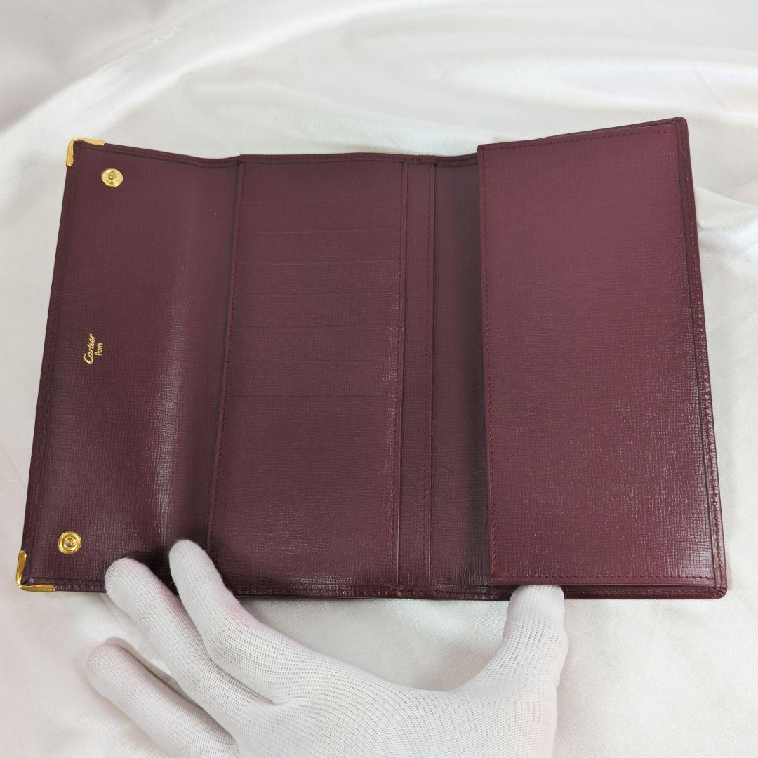 【未使用級】 カルティエ マストライン がま口 長財布 付属品完備
