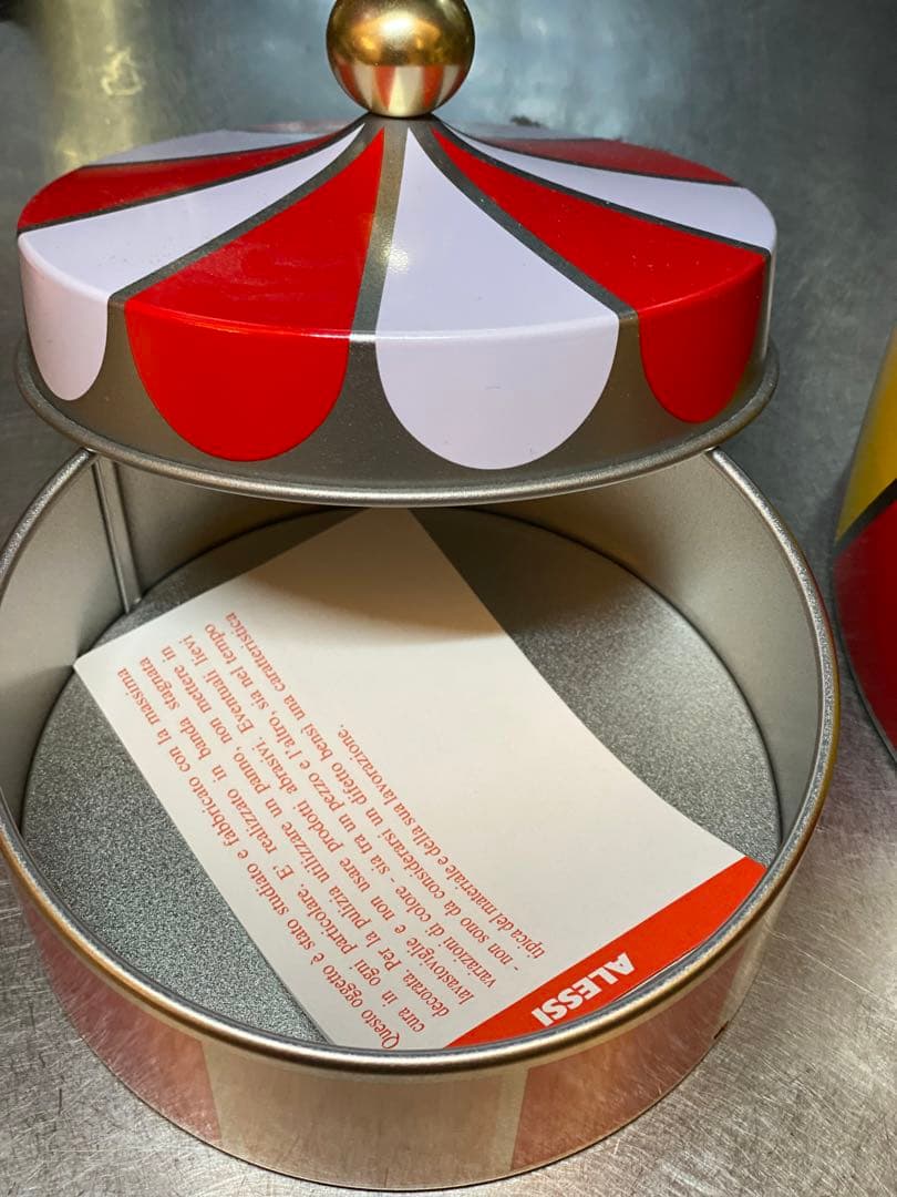 2日間限定価格　アレッシィALESSI ブリキの箱3個セット