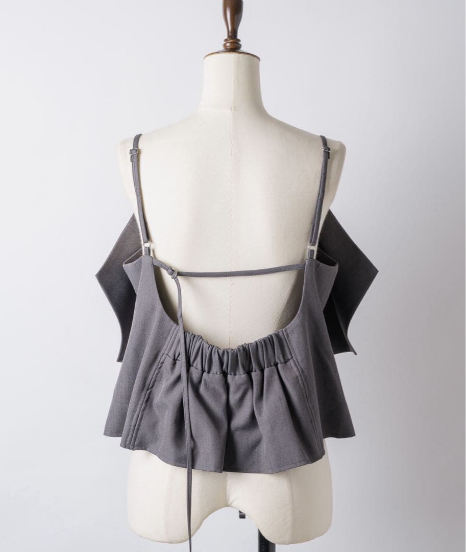 ラベルエチュード　BIGリボンモチーフビスチェ　グレー　美品