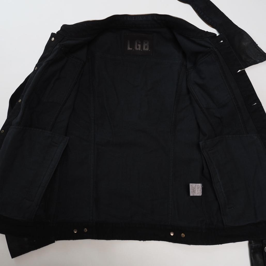 Hello Kimmy L.G.B. コーティングブラックデニムジャケット