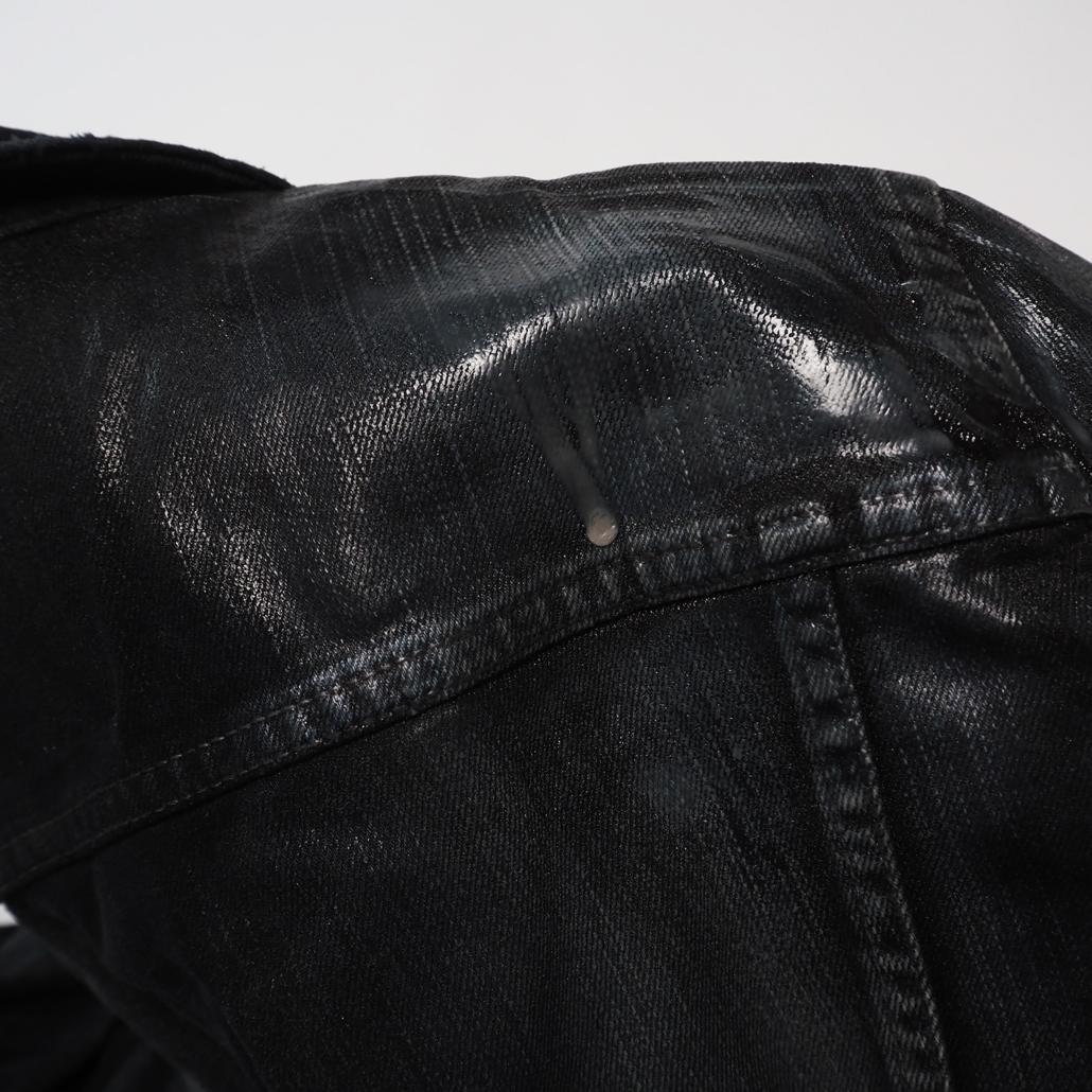 Hello Kimmy L.G.B. コーティングブラックデニムジャケット