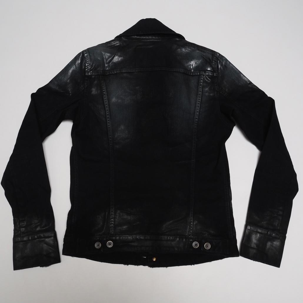 Hello Kimmy L.G.B. コーティングブラックデニムジャケット