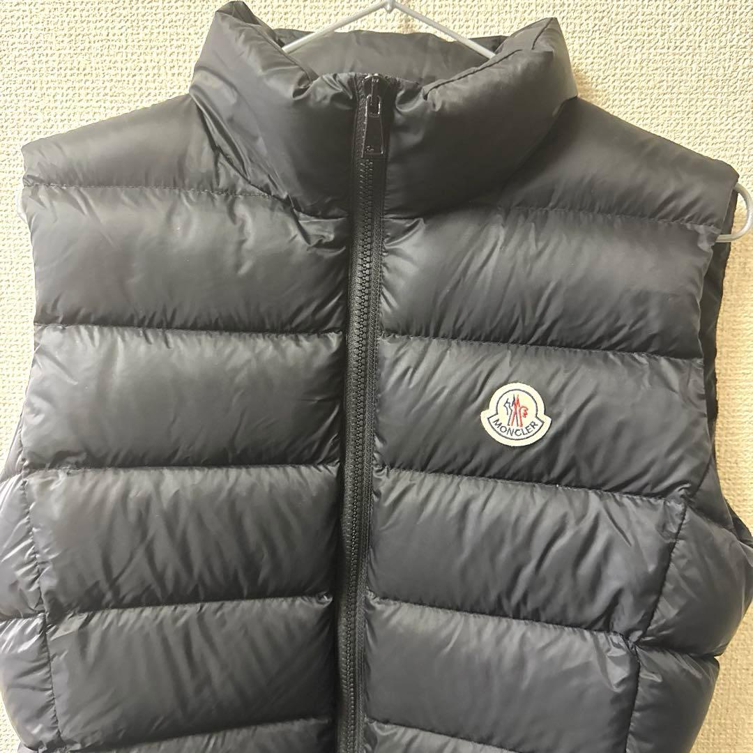 MONCLER ブラックサイズ2 ブラック ダウンベスト キルティング