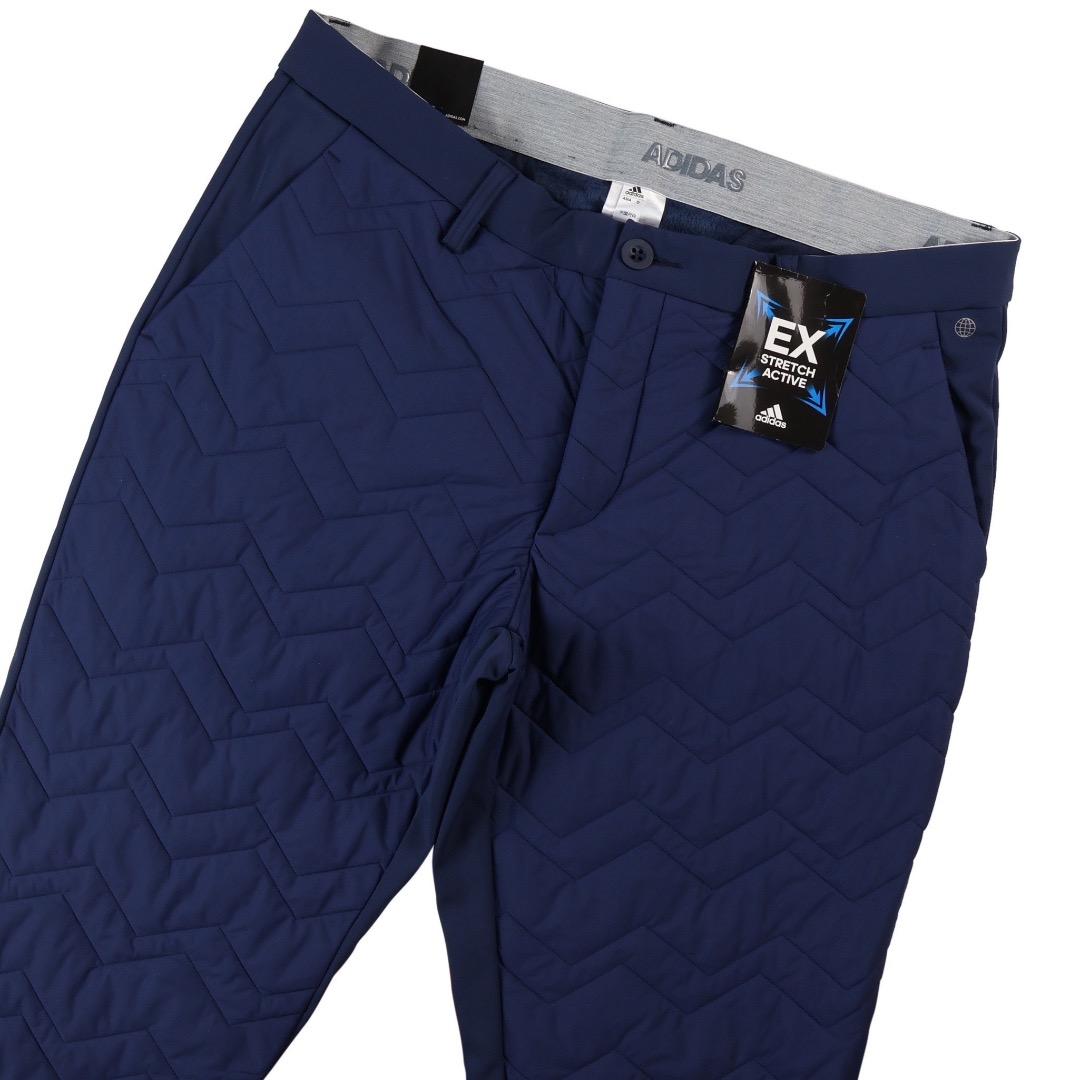 【82】秋冬 アディダス ゴルフ 保温 キルティング 中綿 ボンディングパンツ