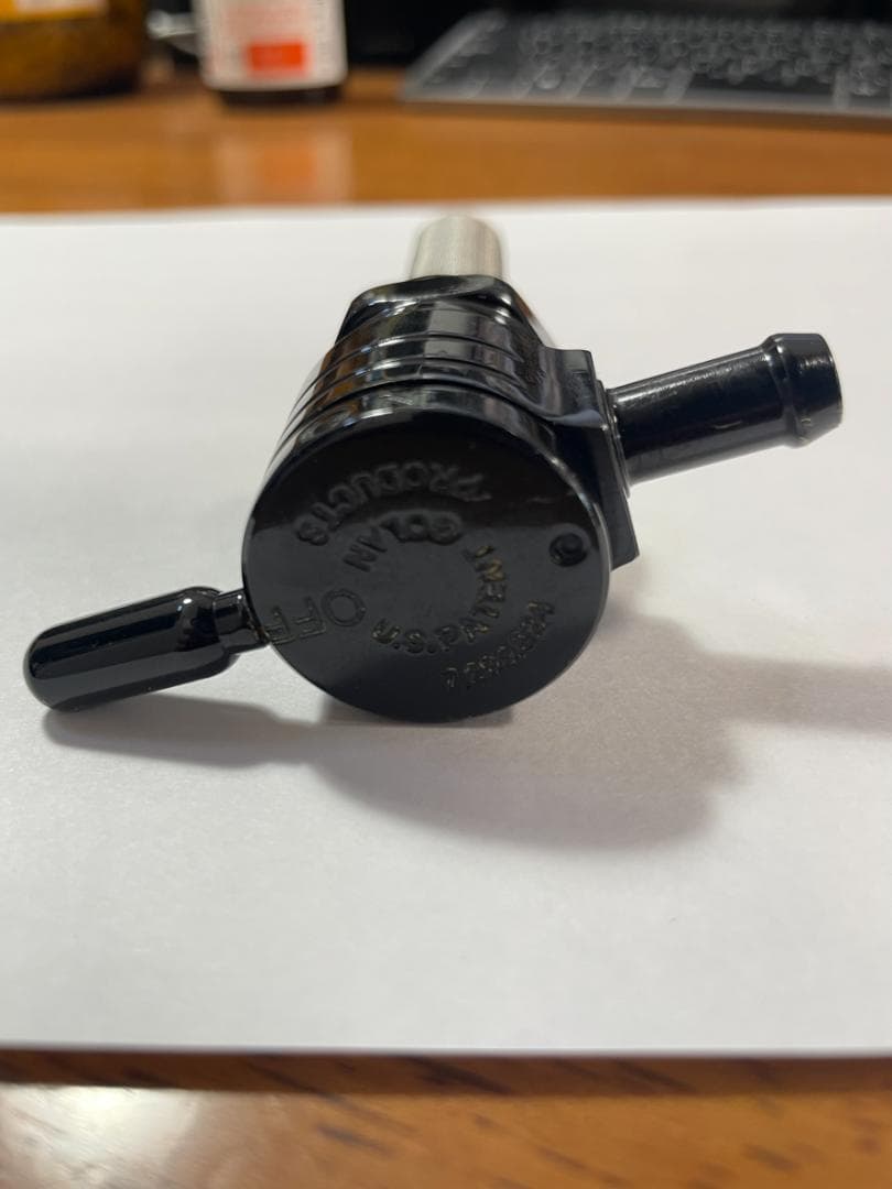 ゴラン クリックスリック ガスコック 22mm ブラック ストレート