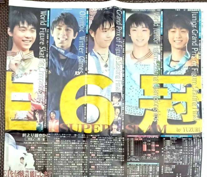 羽生結弦　ニッカン　2020年2月