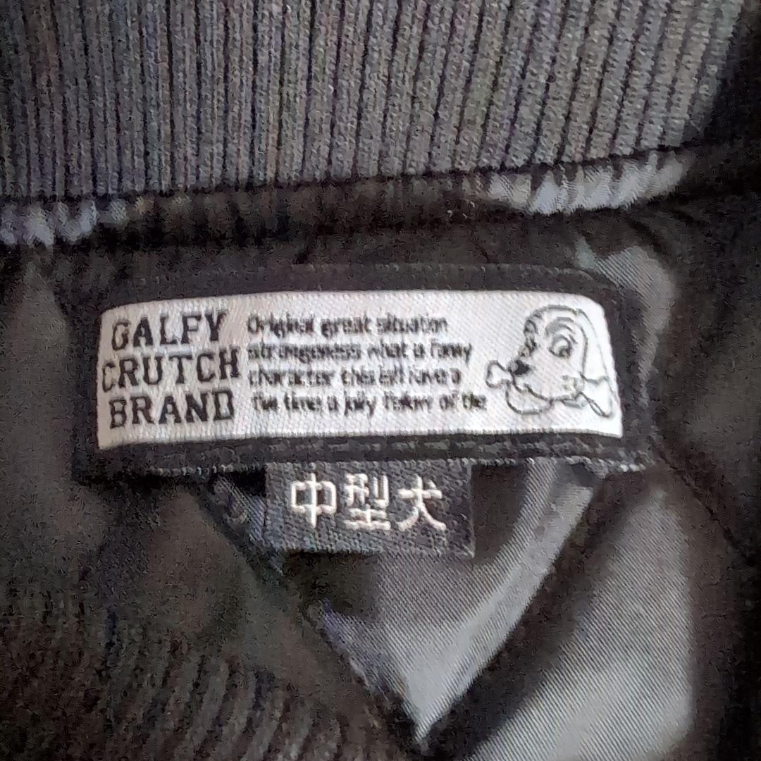 ep25 GALFY スタジャン 黒×紫 フレイム ビッグロゴ メンズ4L相当