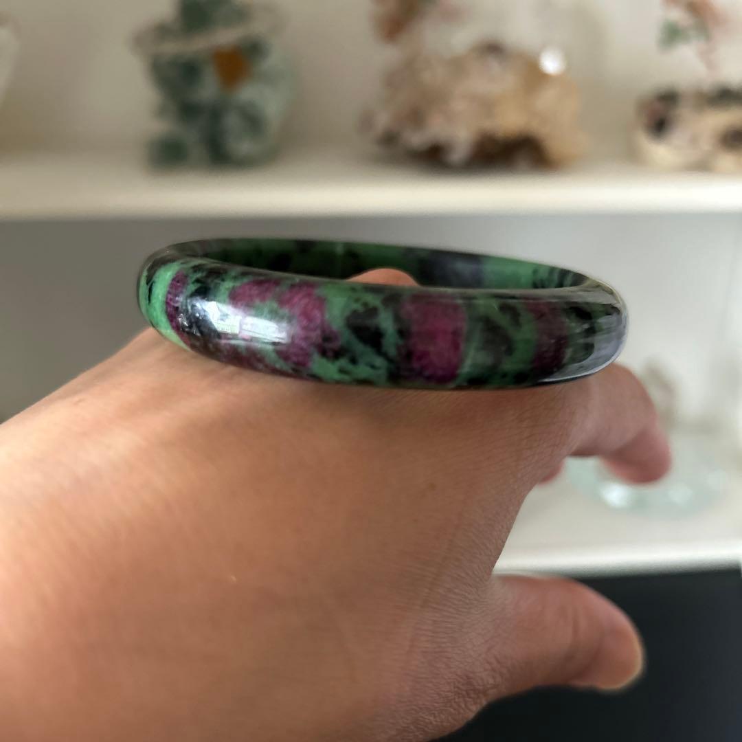 L628) ルビーインゾイサイト　バングル