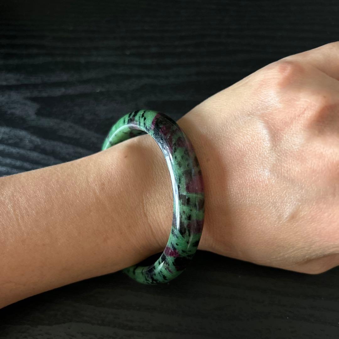 L628) ルビーインゾイサイト　バングル