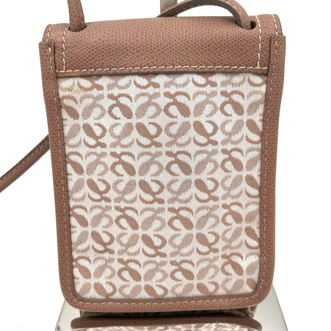 希少 ロエベ LOEWE ミニ ショルダー ポーチ　アナグラム　スマホショルダー