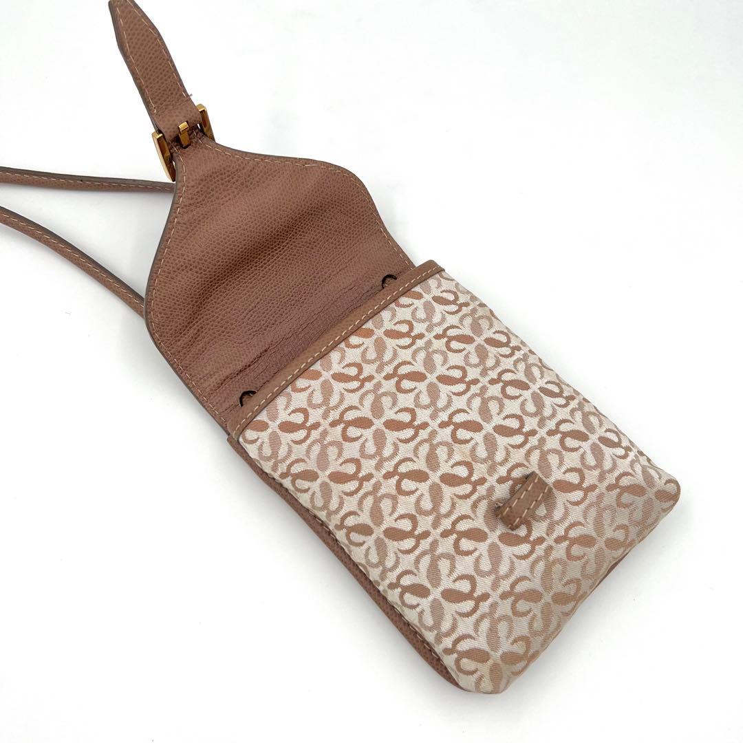 希少 ロエベ LOEWE ミニ ショルダー ポーチ　アナグラム　スマホショルダー