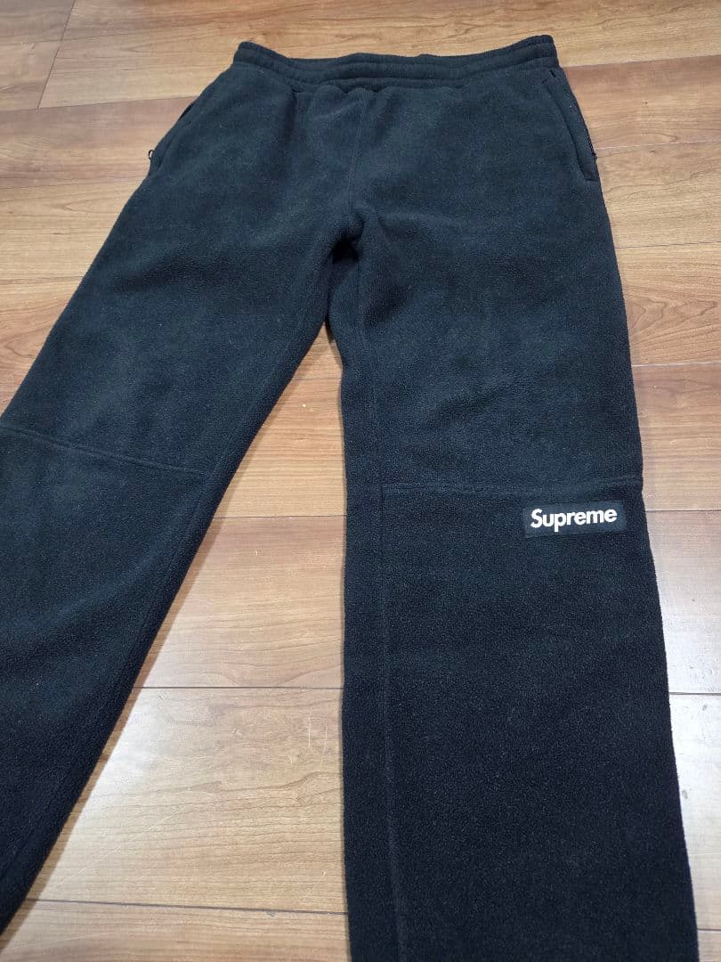 Supreme ブラック フリースパンツ　Mサイズ