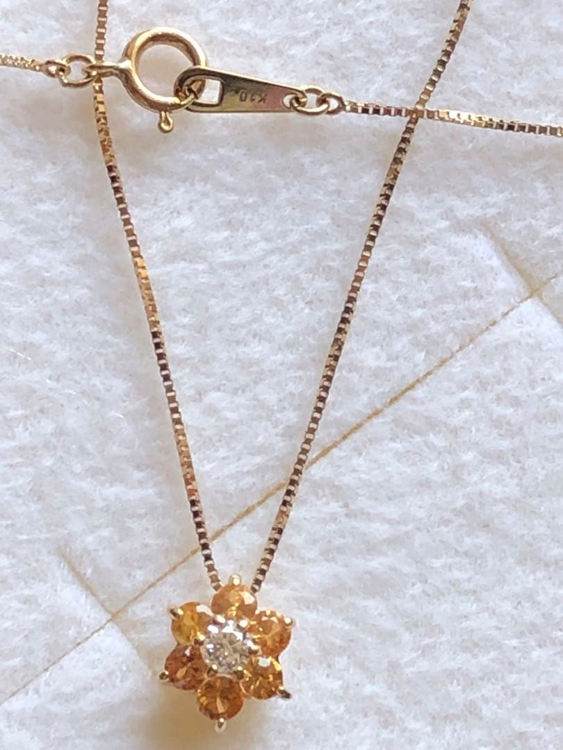 k10PGダイヤモンドネックレス