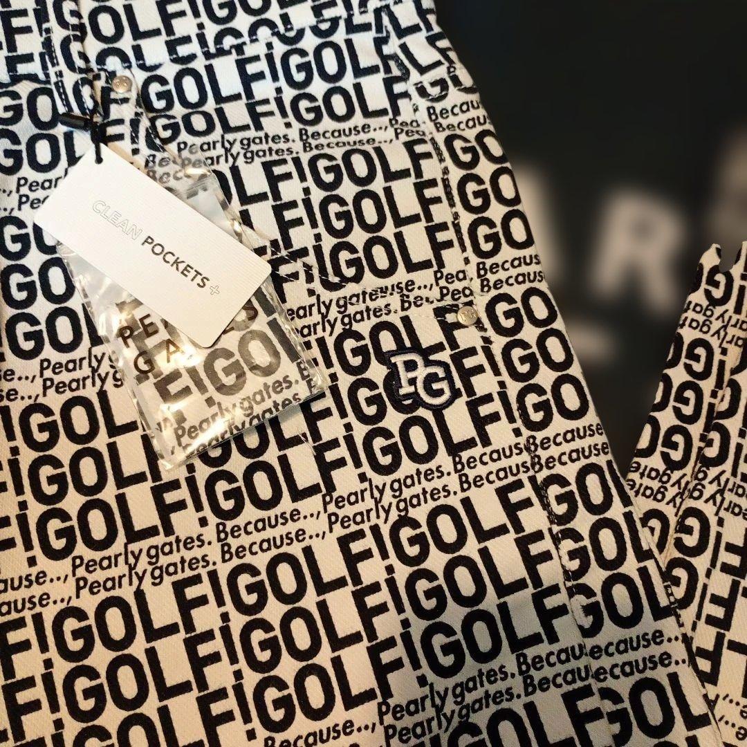 新品！PEARLY GATES ロゴプリントパンツサイズ5