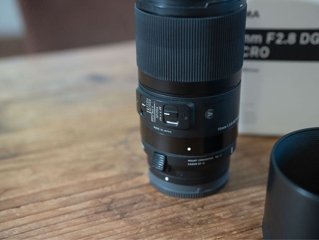 中古　SIGMA 70mm F2.8 DG MACRO レンズ