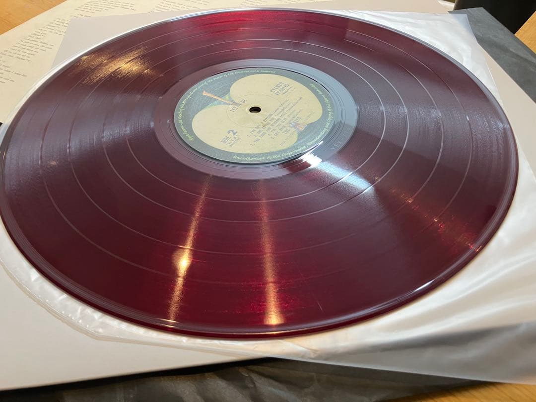 名盤　ニアミント赤盤　綺麗な赤盤　レットイットビー