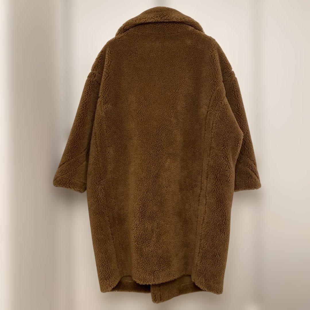 美品SAISON DE PAPILLON ロング ボアコートS