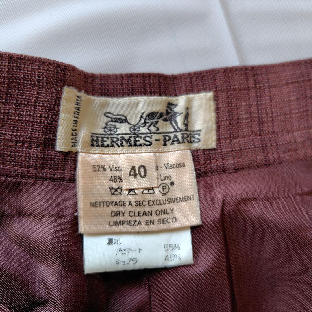 エルメス HERMES　ショートパンツ　麻