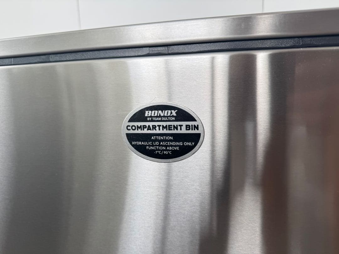 【新品】ステンレス製 3コンパートメント ゴミ箱