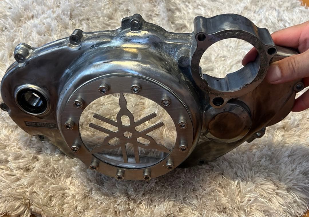 sr400 sr500 スケルトン　クラッチカバー　FCR