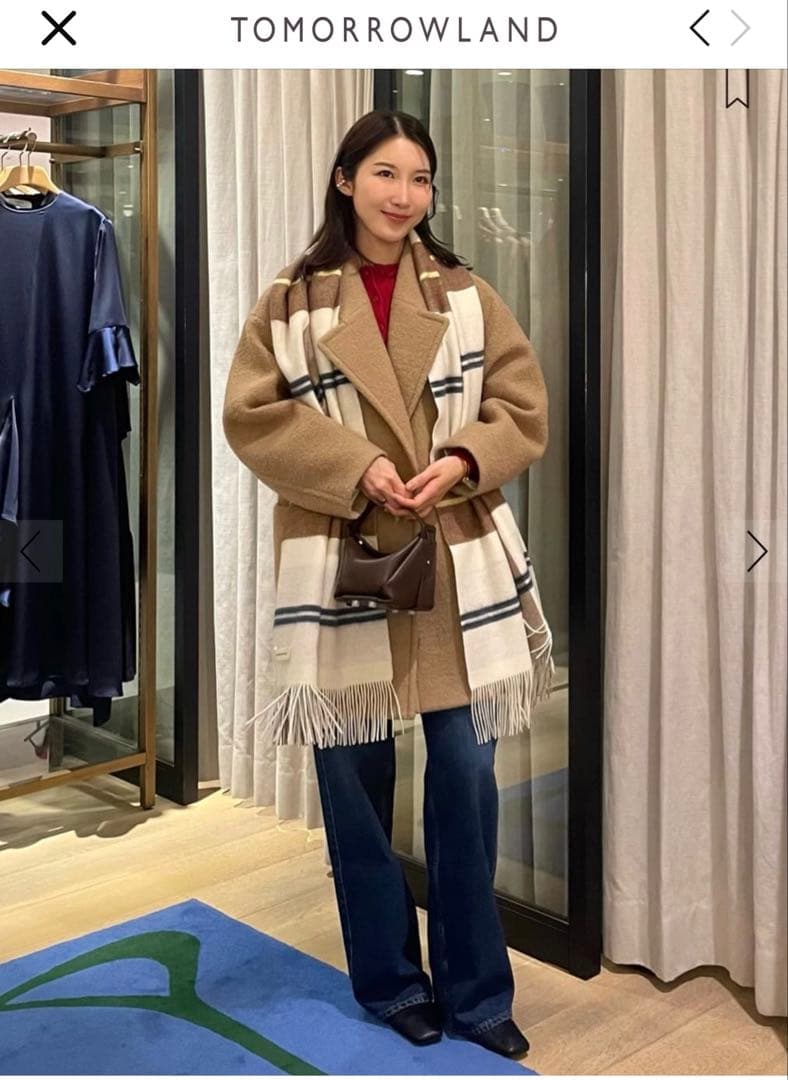 値下！MACPHEE☆ブークレーダブルコート☆今季☆試着のみ☆1/13まで！