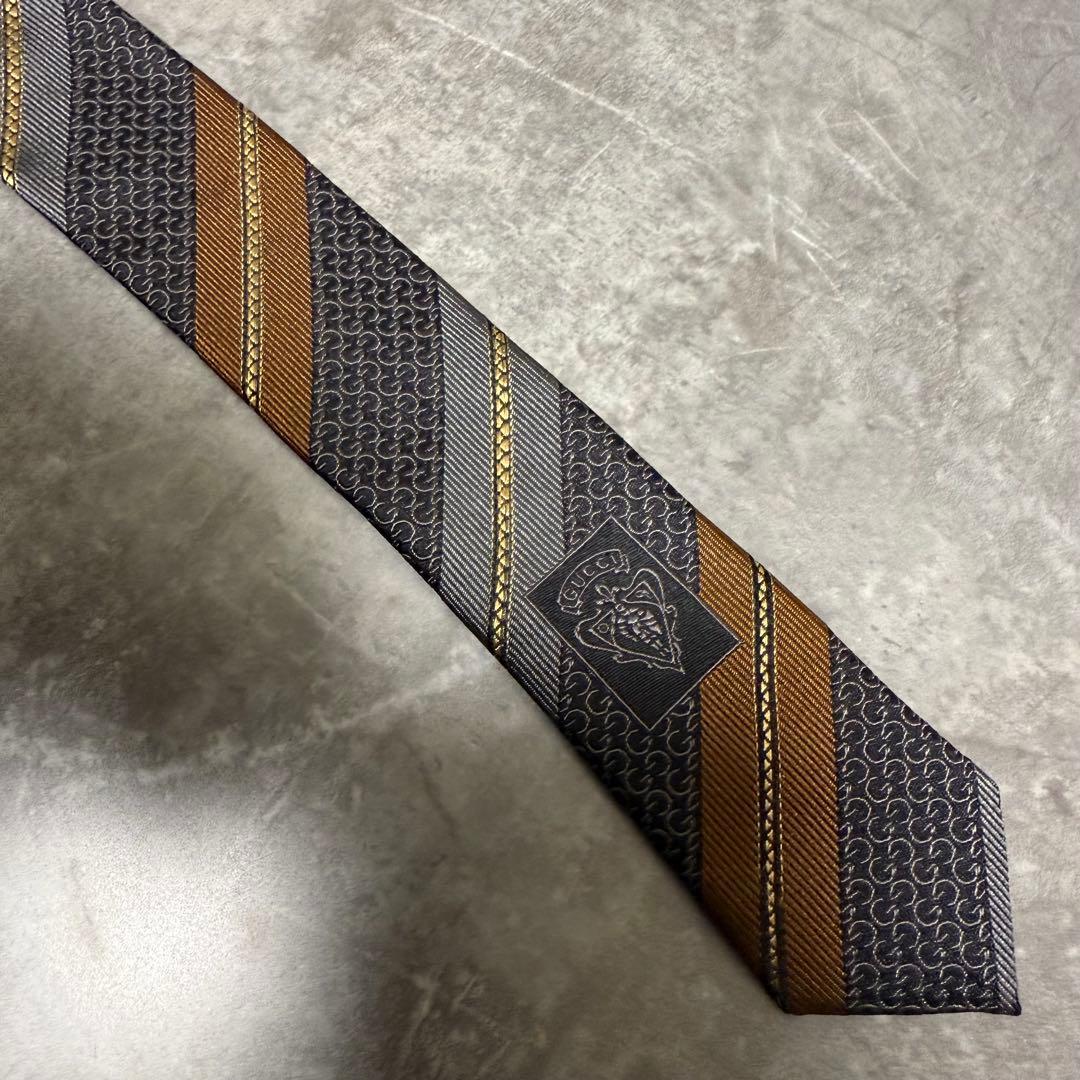 【✨美品✨】GUCCI グッチ ネクタイ マルチカラー シルク ストライプ