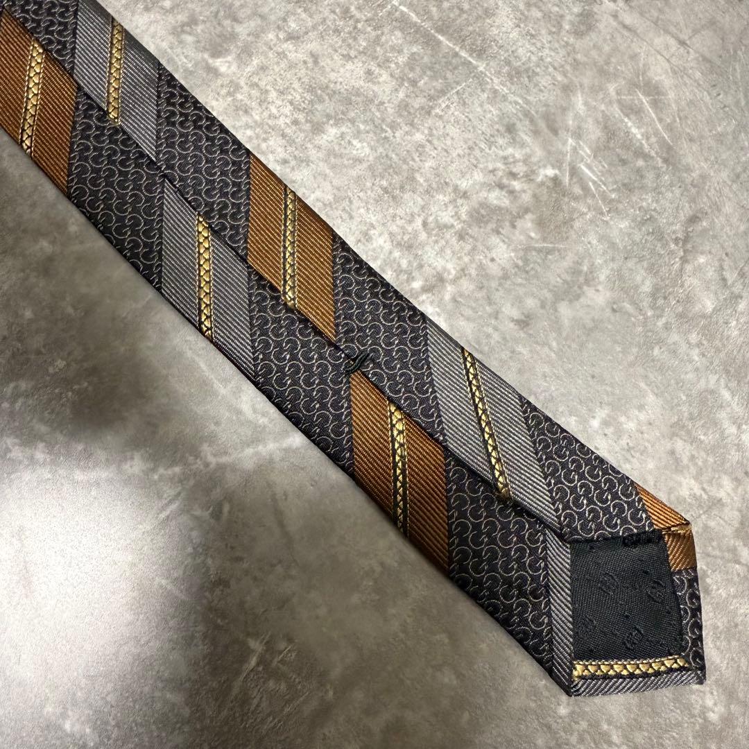 【✨美品✨】GUCCI グッチ ネクタイ マルチカラー シルク ストライプ