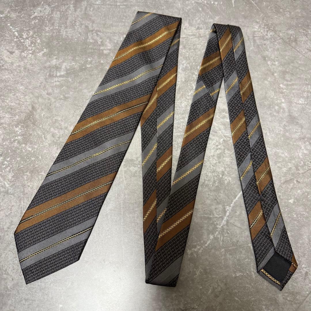 【✨美品✨】GUCCI グッチ ネクタイ マルチカラー シルク ストライプ