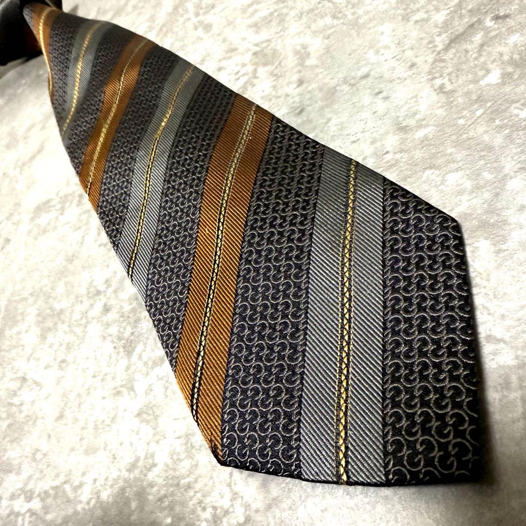 【✨美品✨】GUCCI グッチ ネクタイ マルチカラー シルク ストライプ