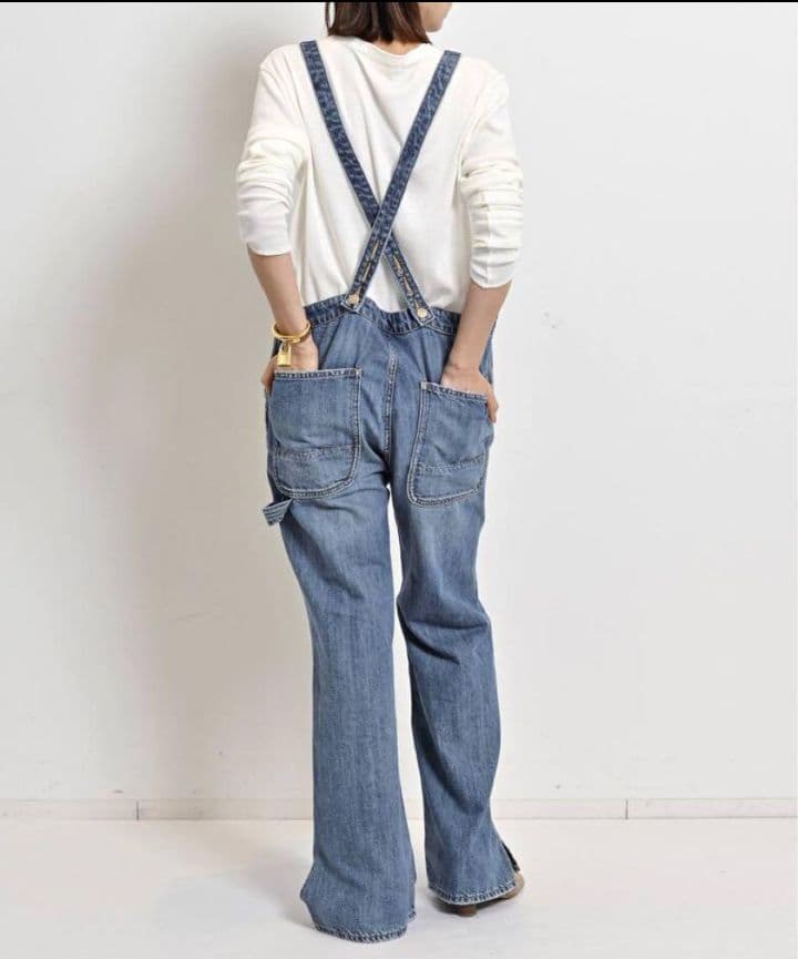 L'Appartement RED CARDデニムオーバーオール