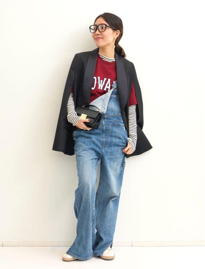 L'Appartement RED CARDデニムオーバーオール