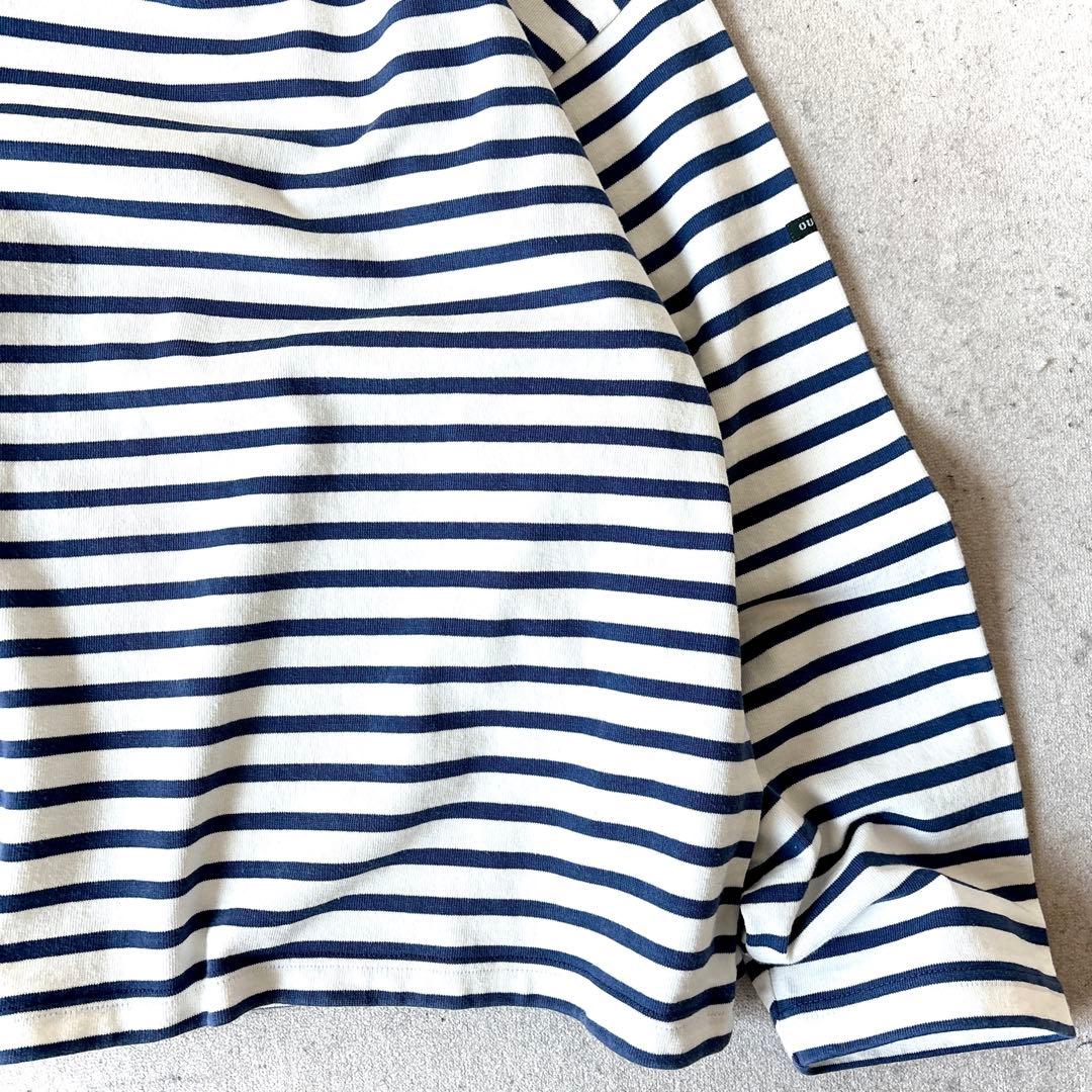 美品 OUTIL ウティ フランス製しっかり硬め生地 長袖ボーダー バスクシャツ