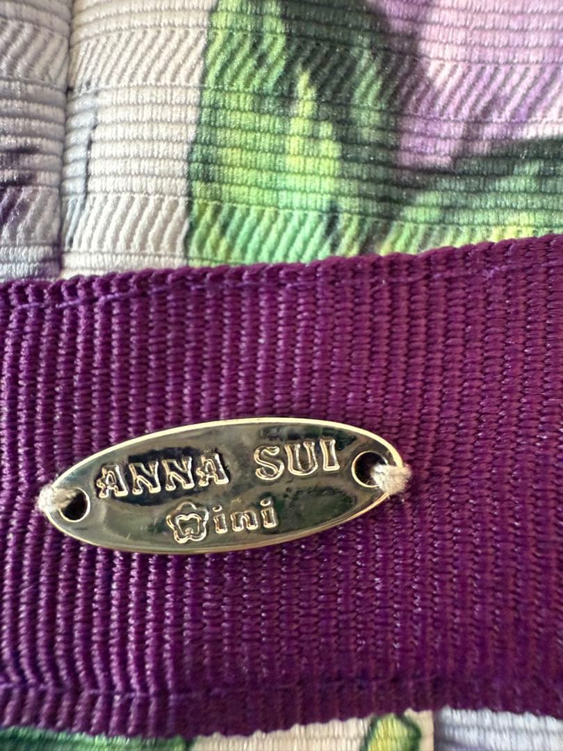 ANNA SUI mini花柄ノースリーブワンピース