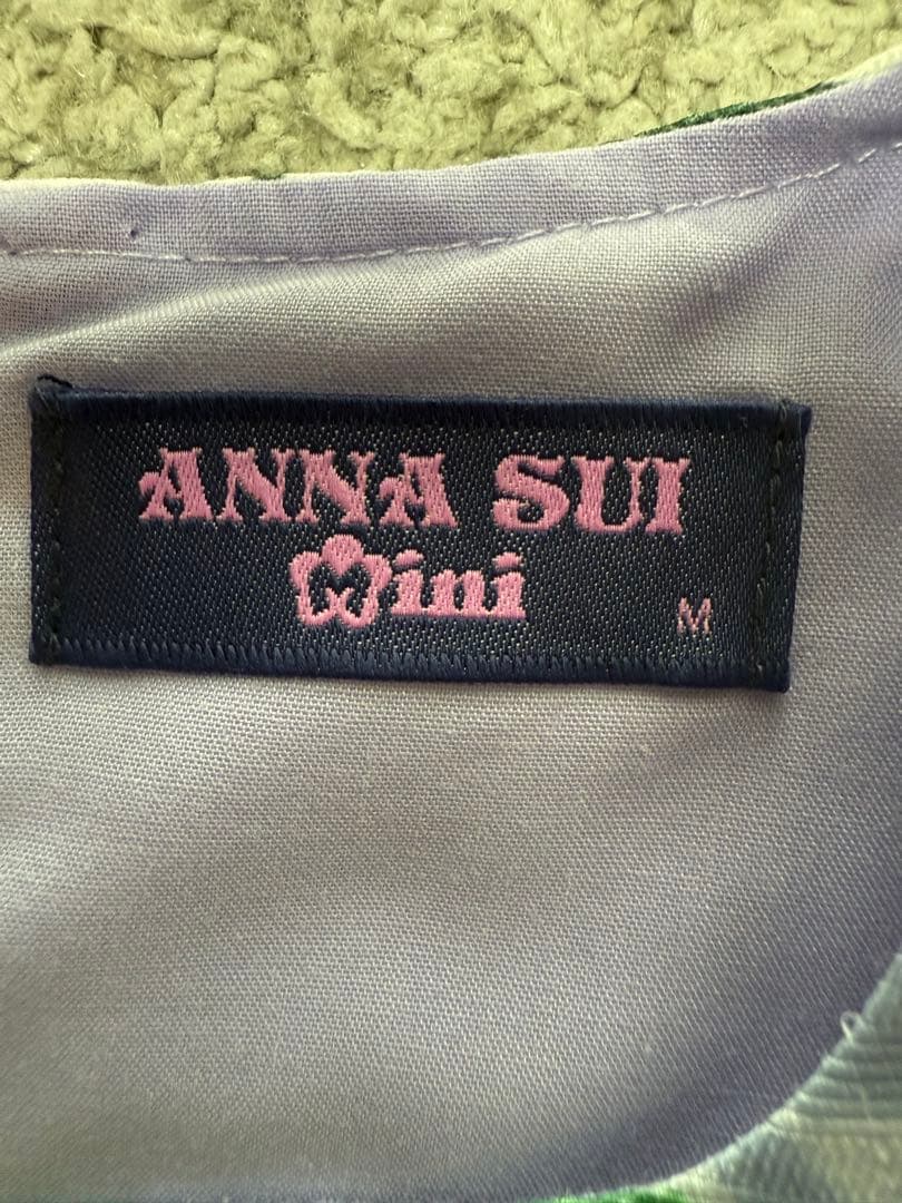 ANNA SUI mini花柄ノースリーブワンピース