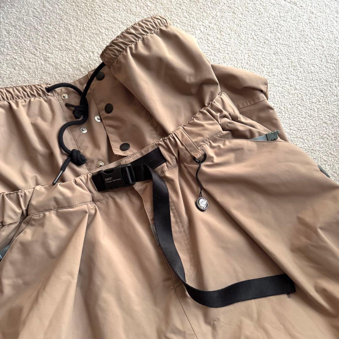 USS2 オストゥー★スノーボードウェア上下セット M ベージュ韓国