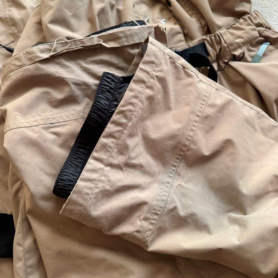 USS2 オストゥー★スノーボードウェア上下セット M ベージュ韓国